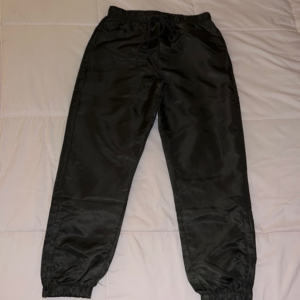 Mens Fear of God Essentials Track Pants (Off Black)
